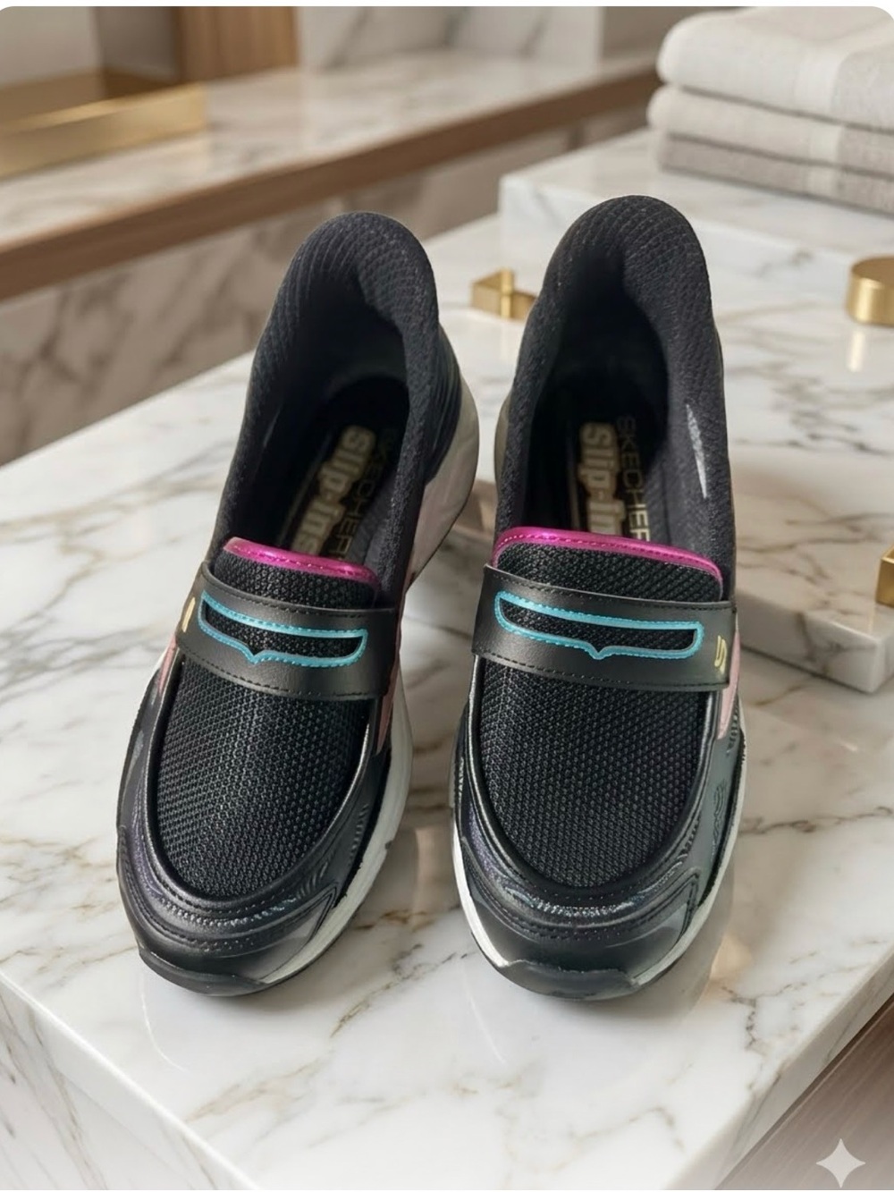 Skechers Women's Hands Free Slip-ins: Stamina Sport - Chrome Muse